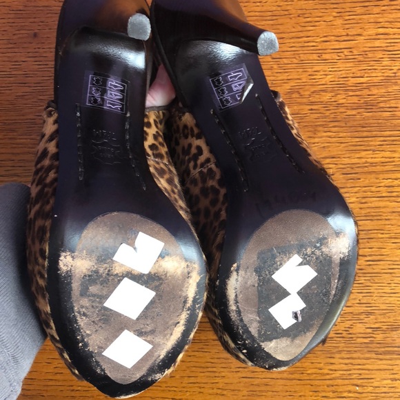 🐆Faux Calfhair Leopard Stiletto Slingbacks 🐆 - Picture 4 of 5